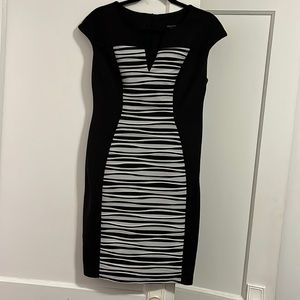 Black & White Connected Apparel Dress Size 8